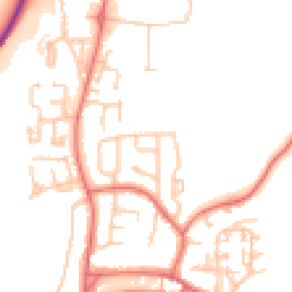 Daytime road noise heatmap for TS21 3DL