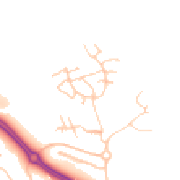 Daytime road noise heatmap for TS22 5GY