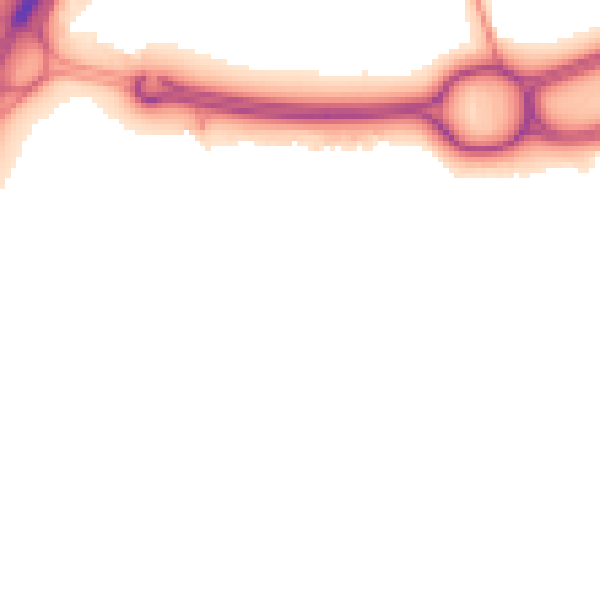 Night-time road noise heatmap for TS22 5LE