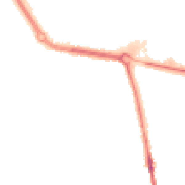 Night-time road noise heatmap for TS24 8JJ