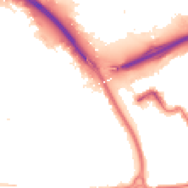 Night-time road noise heatmap for TS4 2BY