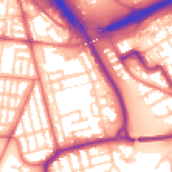 Daytime road noise heatmap for TS4 2DS