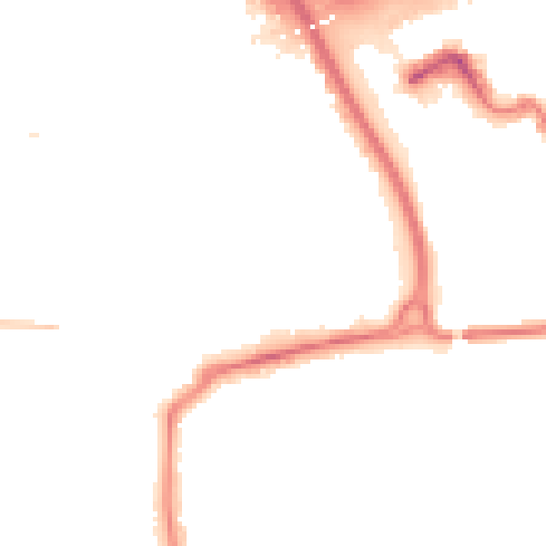 Night-time road noise heatmap for TS4 2GE