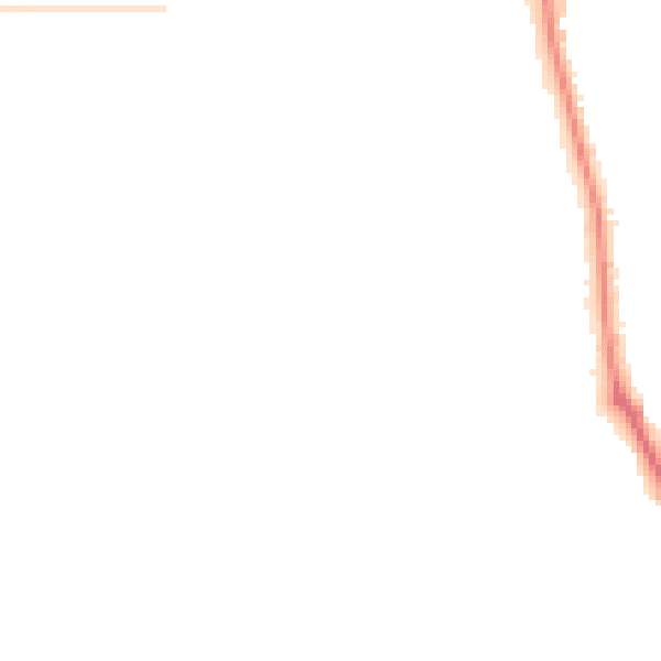 Night-time road noise heatmap for TS4 2LA
