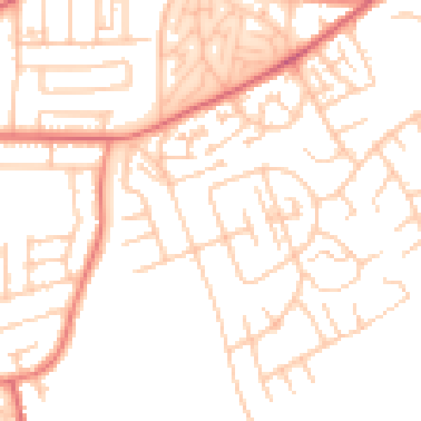 Daytime road noise heatmap for TS4 3HF
