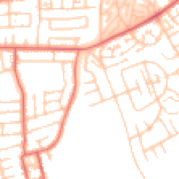 Daytime road noise heatmap for TS4 3LJ
