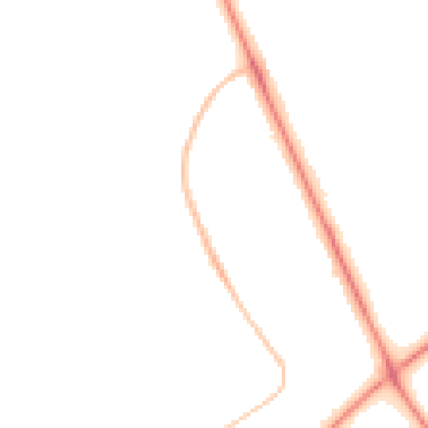 Night-time road noise heatmap for TS4 3NB