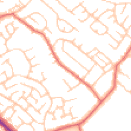 Daytime road noise heatmap for TS7 0AR