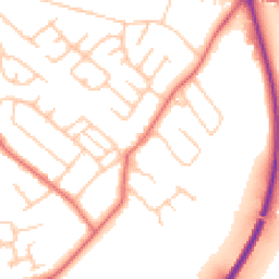 Daytime road noise heatmap for TS7 0BG