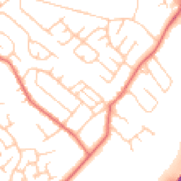 Daytime road noise heatmap for TS7 0BN