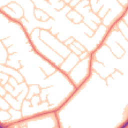 Daytime road noise heatmap for TS7 0DA