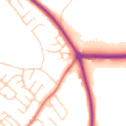 Daytime road noise heatmap for TS7 0GT