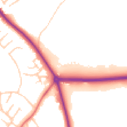 Daytime road noise heatmap for TS7 0LD