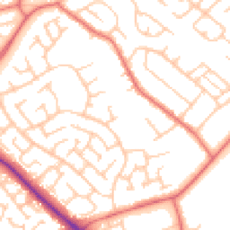 Daytime road noise heatmap for TS7 0LW