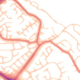 Daytime road noise heatmap for TS7 8AZ