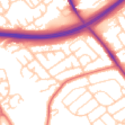 Daytime road noise heatmap for TS7 8HF