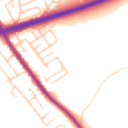 Daytime road noise heatmap for TS7 9EG