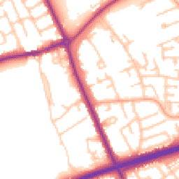 Daytime road noise heatmap for TS7 9LL