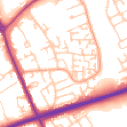 Daytime road noise heatmap for TS7 9NR