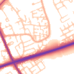 Daytime road noise heatmap for TS7 9PL