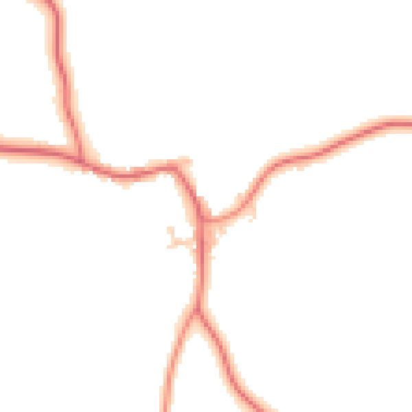 Daytime road noise heatmap for TS9 5LS