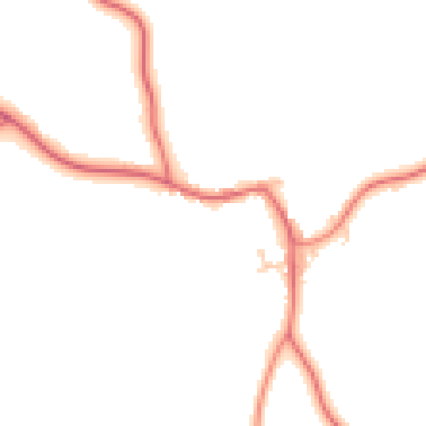 Daytime road noise heatmap for TS9 5LT