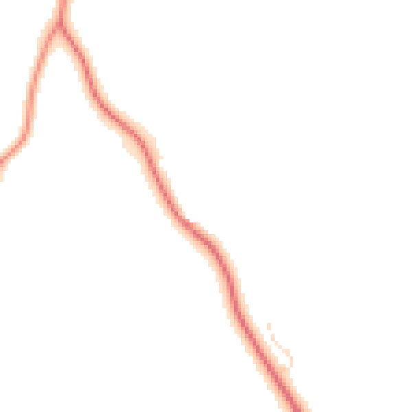 Daytime road noise heatmap for TS9 5NQ