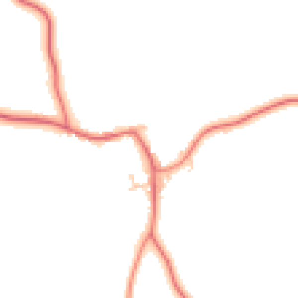 Daytime road noise heatmap for TS9 5NR