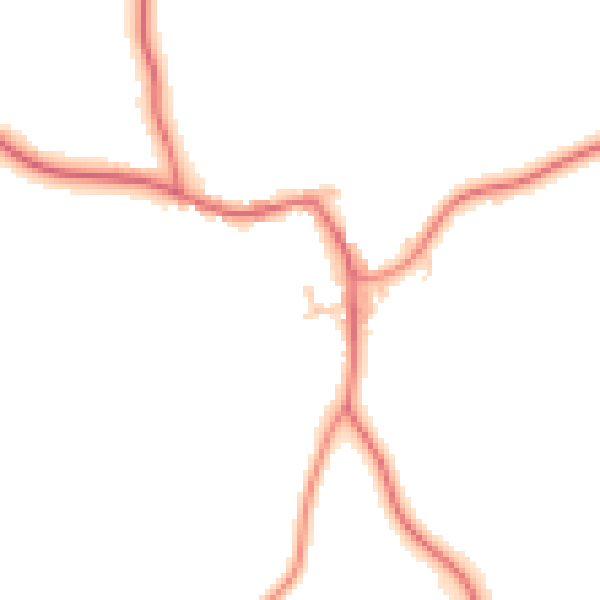 Daytime road noise heatmap for TS9 5PP