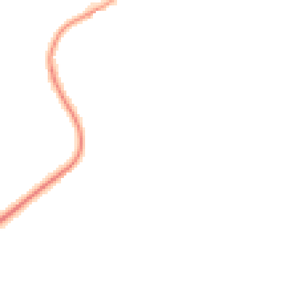 Night-time road noise heatmap for TS9 6LE