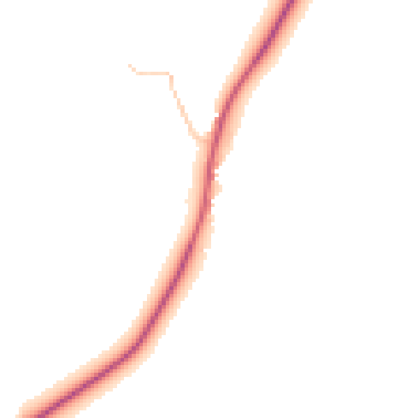 Daytime road noise heatmap for TS9 6QS