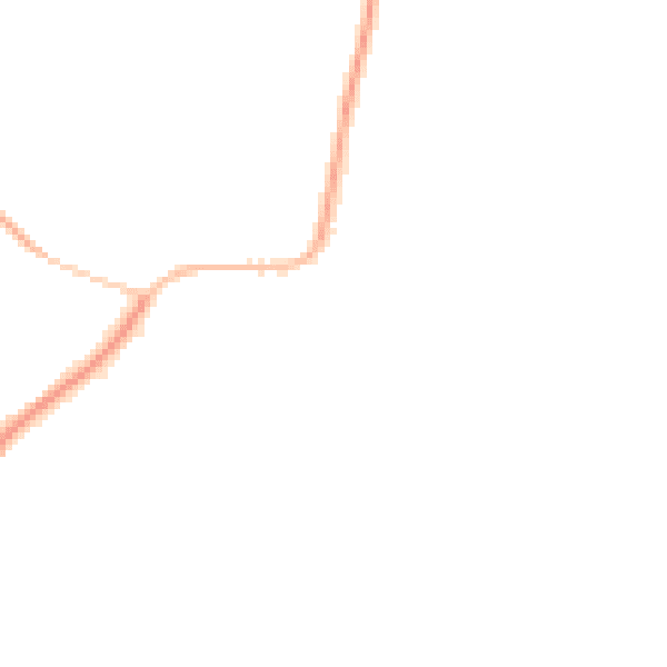 Night-time road noise heatmap for TS9 6RW