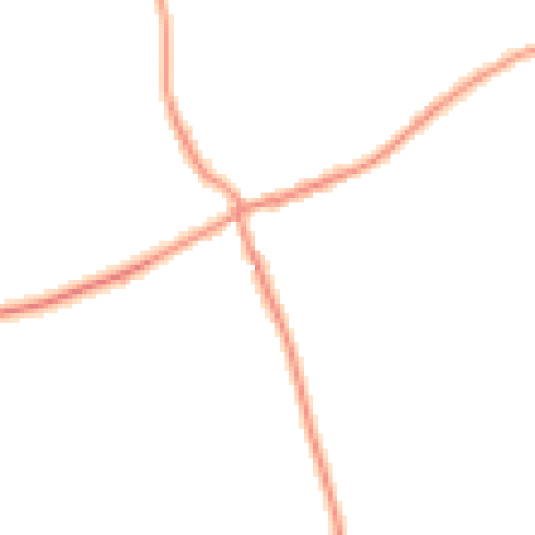 Daytime road noise heatmap for TS9 7AN