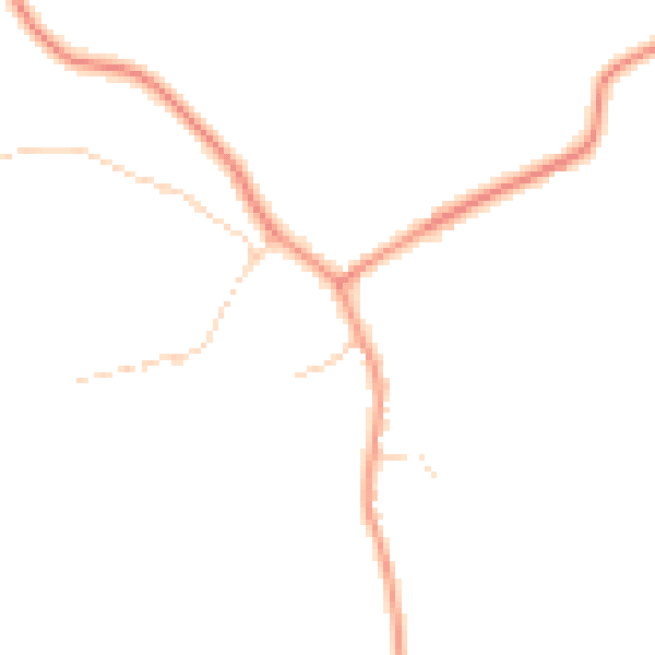 Daytime road noise heatmap for TS9 7BP