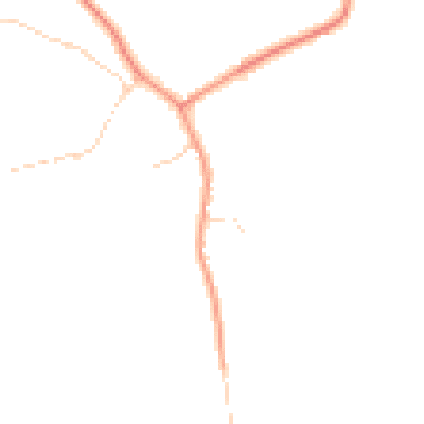 Daytime road noise heatmap for TS9 7BU