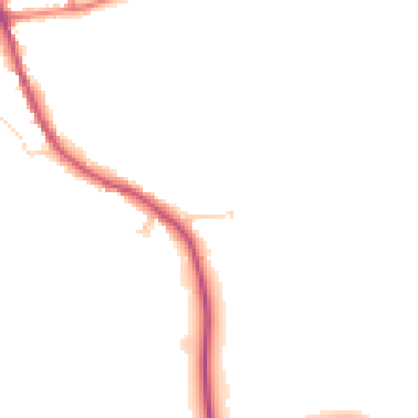 Daytime road noise heatmap for TS9 7HS