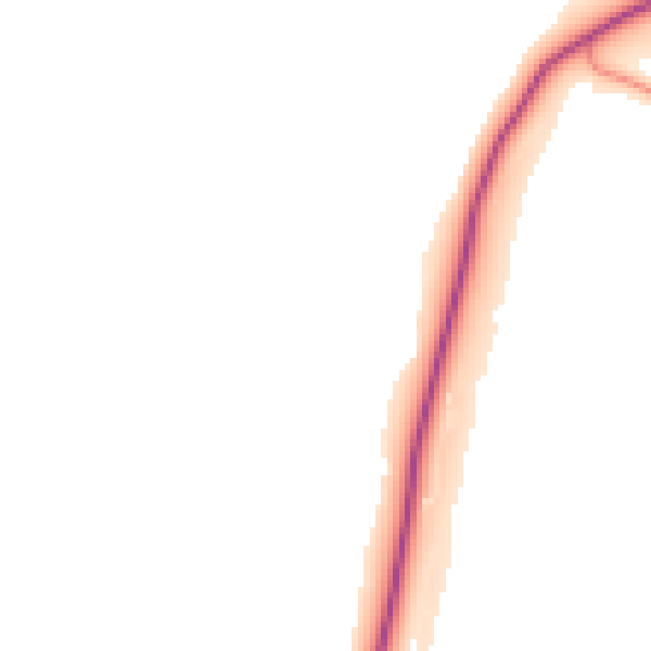 Daytime road noise heatmap for TS9 7JB