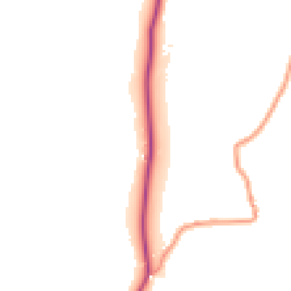 Daytime road noise heatmap for TS9 7JD