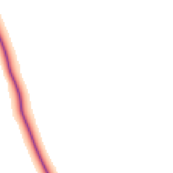 Daytime road noise heatmap for TS9 7JR