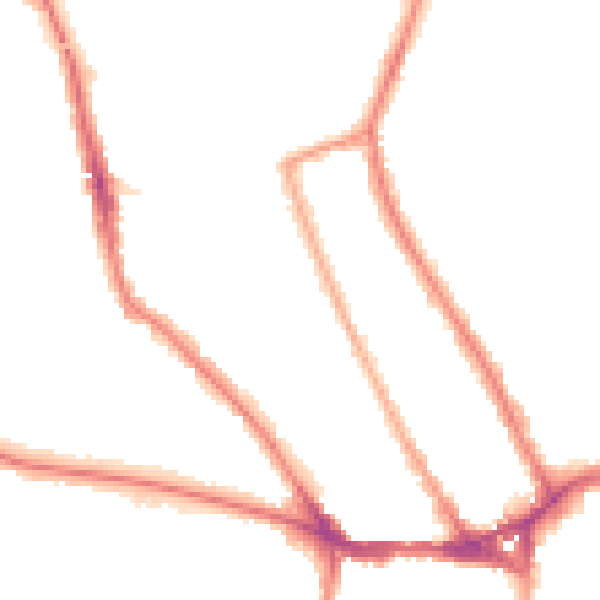 Night-time road noise heatmap for TW11 8GW