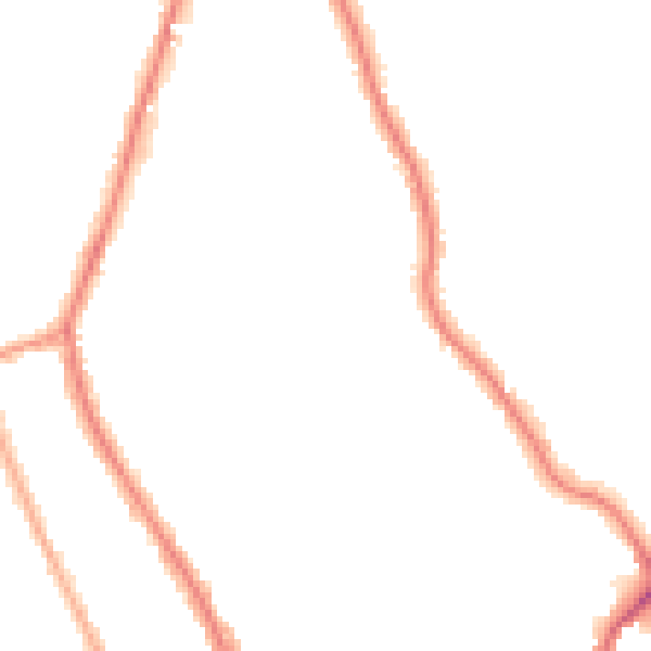 Night-time road noise heatmap for TW11 8NQ