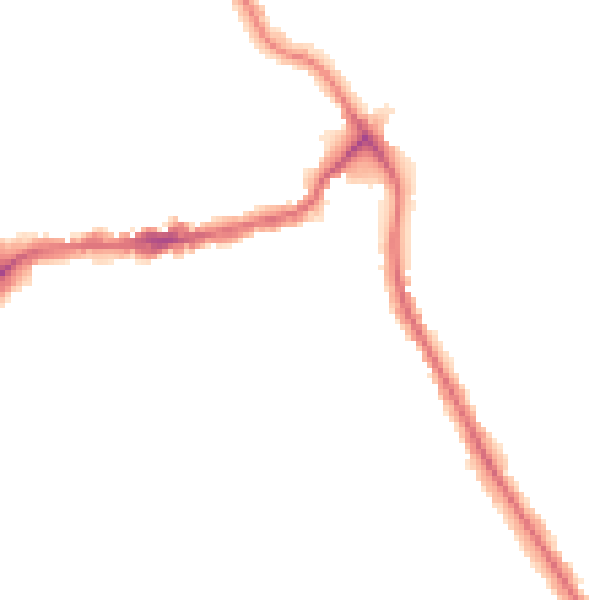 Night-time road noise heatmap for TW11 9HL