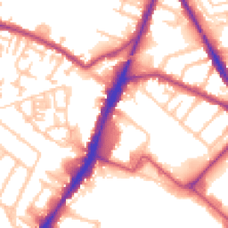Daytime road noise heatmap for TW13 4AG