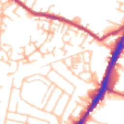 Daytime road noise heatmap for TW13 4ER