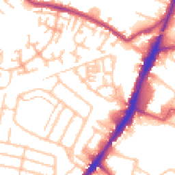 Daytime road noise heatmap for TW13 4EU