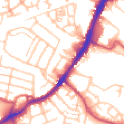 Daytime road noise heatmap for TW13 4JQ