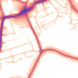 Daytime road noise heatmap for TW13 4NZ