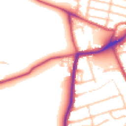 Daytime road noise heatmap for TW13 4QL