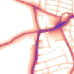 Daytime road noise heatmap for TW13 4RA