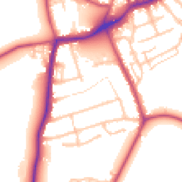 Daytime road noise heatmap for TW13 4RQ